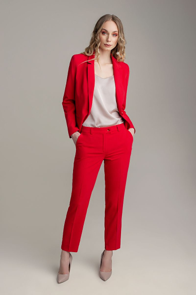 Брюки, жакет MARIKA 413 красный - фото 3