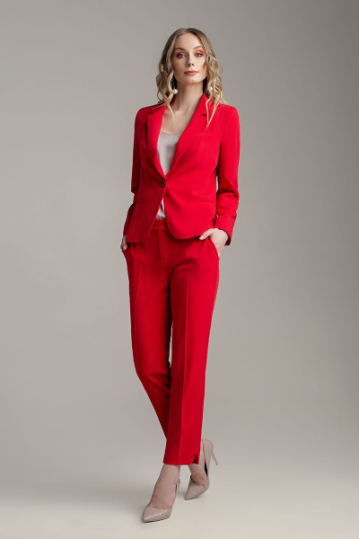 Брюки, жакет MARIKA 413 красный - фото 2