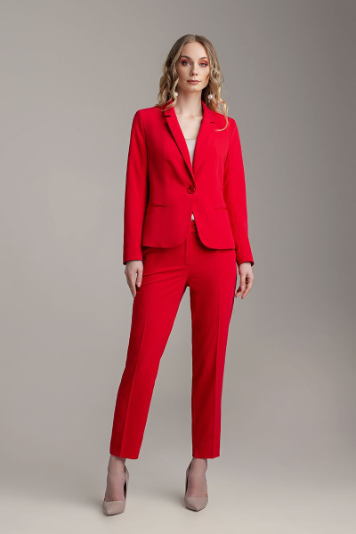 Брюки, жакет MARIKA 413 красный - фото 1