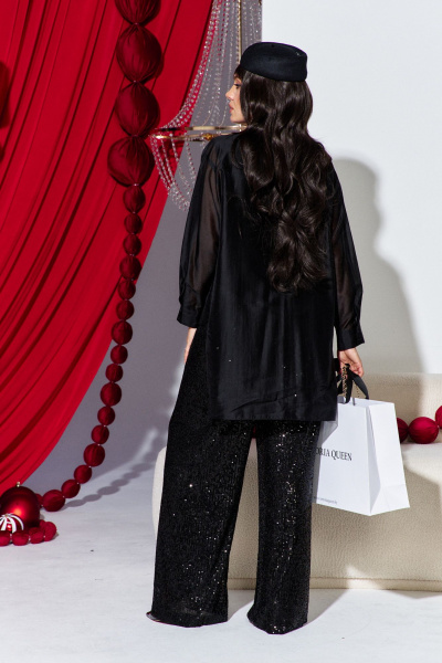 Блуза, брюки, топ Vittoria Queen 26853 черный - фото 5