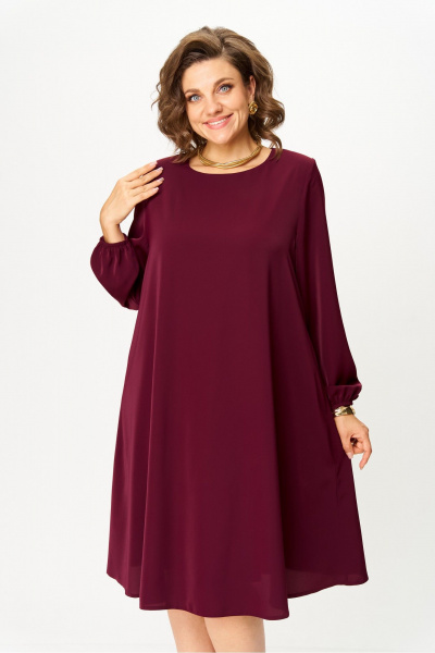 Платье БАГРЯНИЦА 3173 бордовый - фото 2