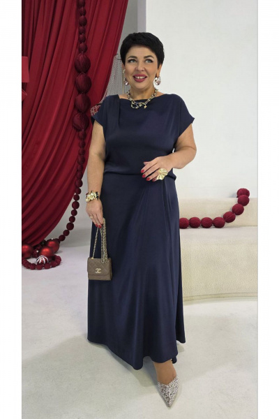 Платье Vittoria Queen 27643 темно-синий - фото 12