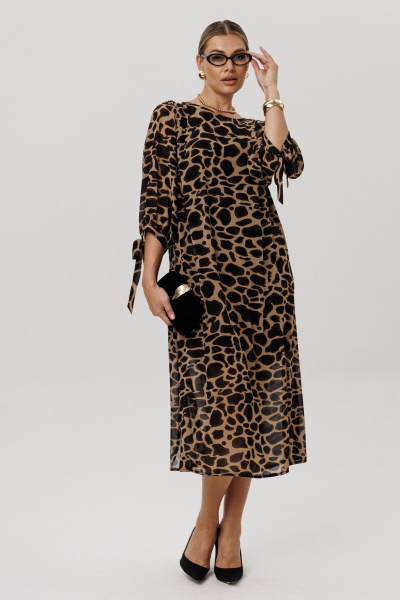 Платье Anelli 1733 графичный_леопард - фото 8