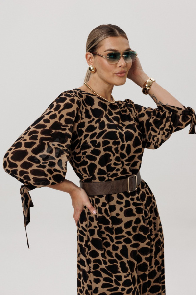Платье Anelli 1733 графичный_леопард - фото 7