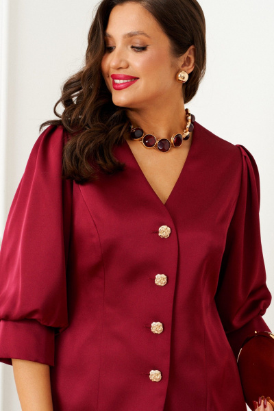 Брюки, жакет Beautiful&Free 6382 бордо - фото 6