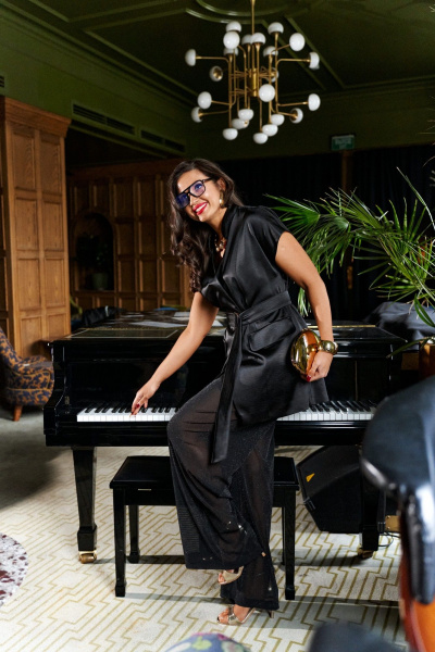 Брюки, жакет Beautiful&Free 6387 черный - фото 4