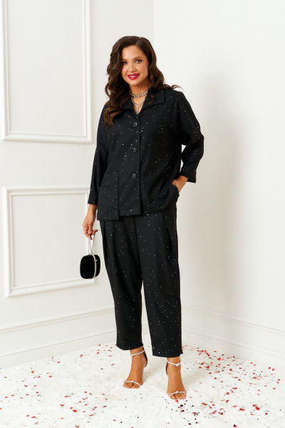 Брюки, рубашка Beautiful&Free 6393 черный - фото 4