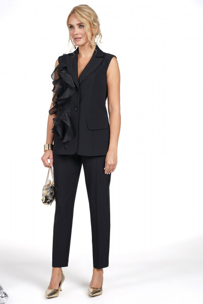 Брюки, жилет Alani Collection 2478 черный - фото 3