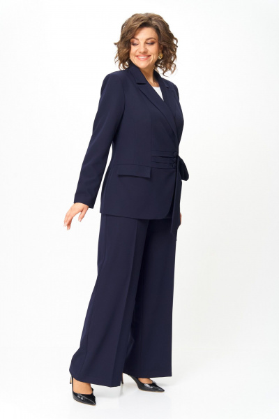 Брюки, жакет ANASTASIA MAK 1277 синий - фото 11