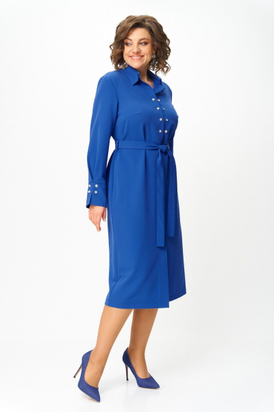 Платье ANASTASIA MAK 1296 василек - фото 7