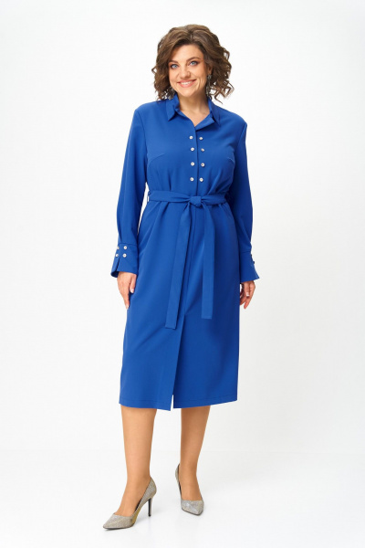 Платье ANASTASIA MAK 1296 василек - фото 1