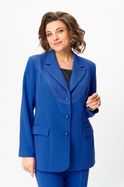 Брюки, жакет ANASTASIA MAK 1297 василек - фото 13