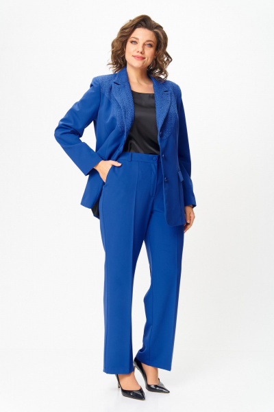 Брюки, жакет ANASTASIA MAK 1297 василек - фото 10