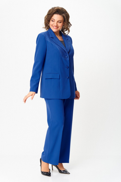 Брюки, жакет ANASTASIA MAK 1297 василек - фото 9