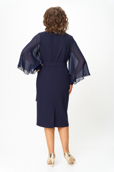 Платье ANASTASIA MAK 1299 синий - фото 10
