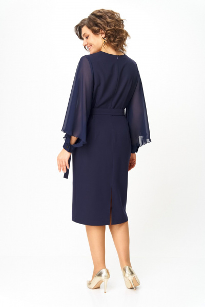 Платье ANASTASIA MAK 1299 синий - фото 8