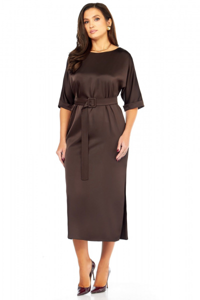 Платье Мишель стиль 1341 шоколад - фото 3