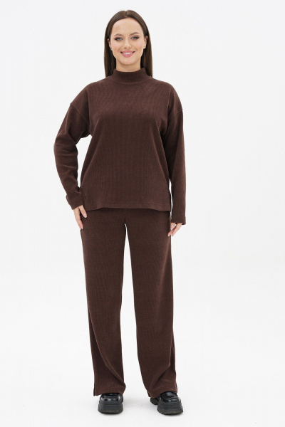 Брюки, джемпер Пинск-Стиль 274 шоколад - фото 8