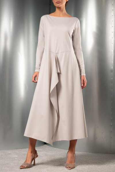 Платье Erika 7366-1 бежевый - фото 1