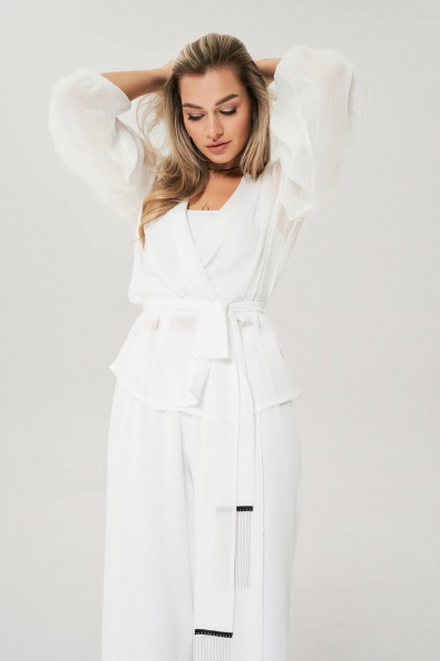 Блуза, брюки Anastasia 1063.1 молочный - фото 8