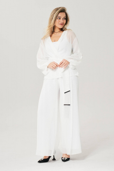 Блуза, брюки Anastasia 1063.1 молочный - фото 1