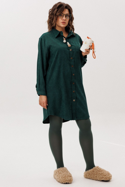 Платье Anelli 1771 изумрудная мягкость - фото 2