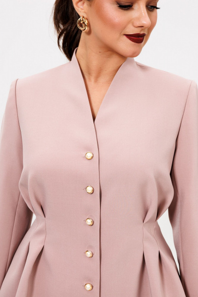 Брюки, жакет Liona Style 954 пудра - фото 3