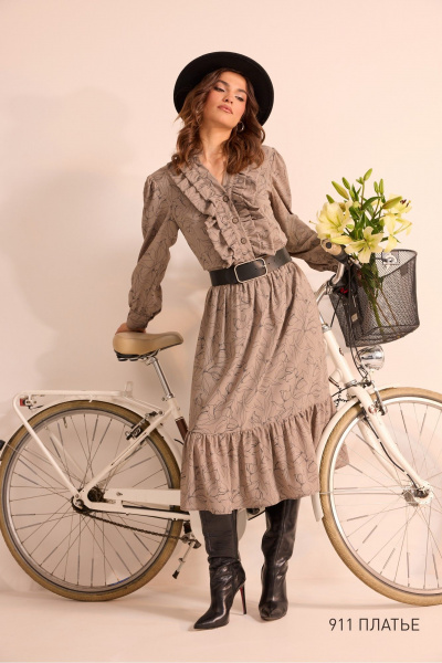 Платье NiV NiV fashion 911 капучино - фото 1