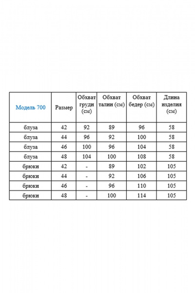 Блуза, брюки Gamma Gracia 700 красный - фото 7