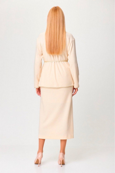 Жакет, пояс, юбка Gamma Gracia 792 кремовый - фото 5