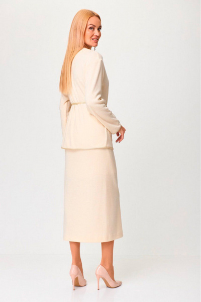 Жакет, пояс, юбка Gamma Gracia 792 кремовый - фото 4