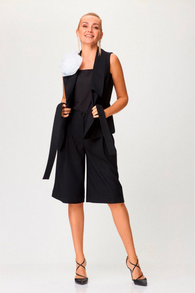 Брошь, жилет, топ, шорты Gamma Gracia 795 черный - фото 3