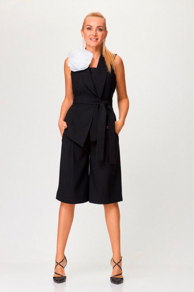 Брошь, жилет, топ, шорты Gamma Gracia 795 черный - фото 2