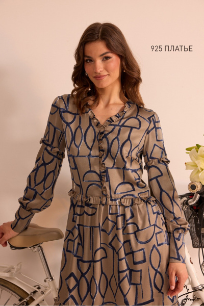 Платье NiV NiV fashion 925 капучино - фото 3