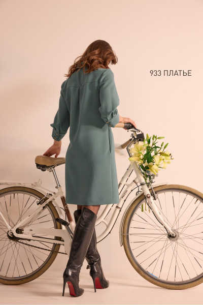 Платье NiV NiV fashion 933 бирюза - фото 7