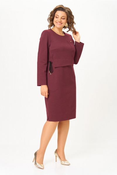 Платье Bonna Image 622/11 бордовый - фото 5