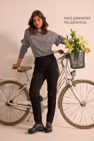 Брюки NiV NiV fashion 956 черный - фото 1