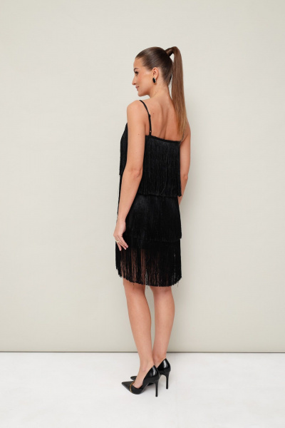 Нарядное платье с бахромой и регулирующими шлейками PUR PUR 11-237 - фото 5