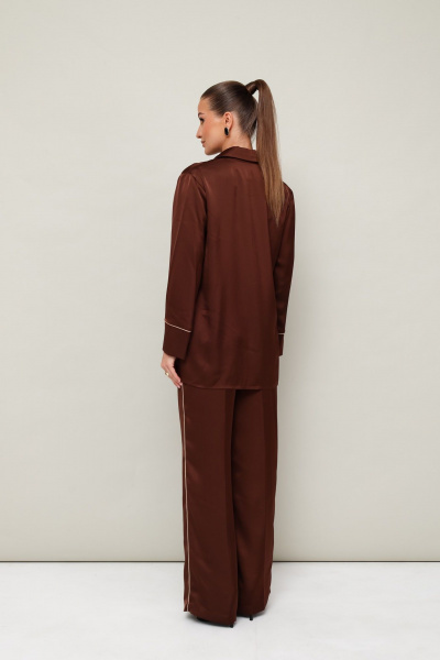 Комбинезон из струящейся ткани с ремнем и брюками PUR PUR 11-314 - фото 6