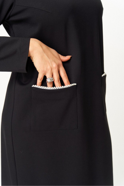 Платье БАГРЯНИЦА 5104 черный - фото 5