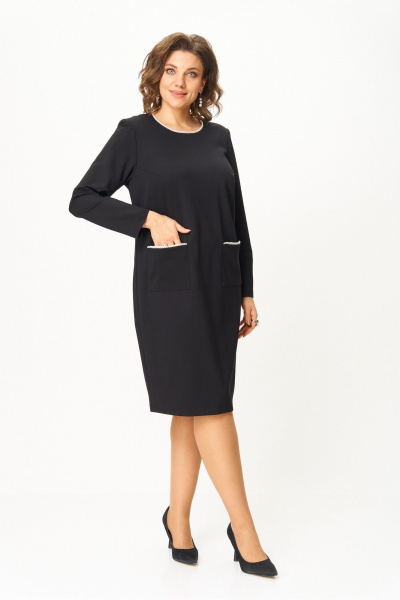 Платье БАГРЯНИЦА 5104 черный - фото 3