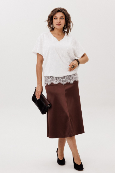 Юбка Anelli 1510 жженная_карамель - фото 9