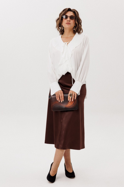 Юбка Anelli 1510 жженная_карамель - фото 8