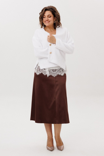 Юбка Anelli 1510 жженная_карамель - фото 7