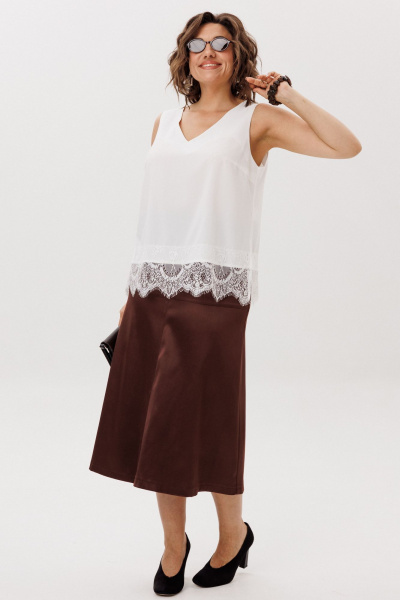 Юбка Anelli 1510 жженная_карамель - фото 5