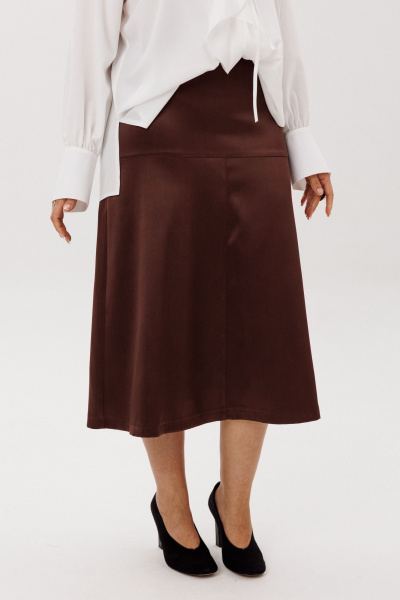 Юбка Anelli 1510 жженная_карамель - фото 2