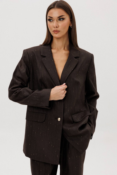 Брюки, жакет Fantazia Mod 5320 шоколад - фото 4