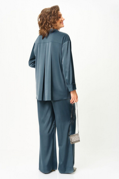 Блуза, брюки Aira Style 24245 индиго - фото 8