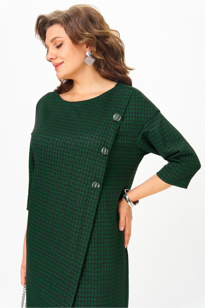 Платье Michel chic 2190 зеленый_черный - фото 6