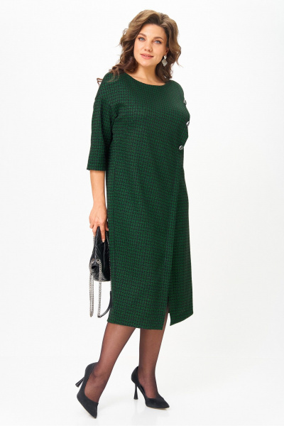 Платье Michel chic 2190 зеленый_черный - фото 4